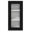 Fali konyhaszekrény 2 pcs Fekete 40 x 31 x 80 cm Faanyag