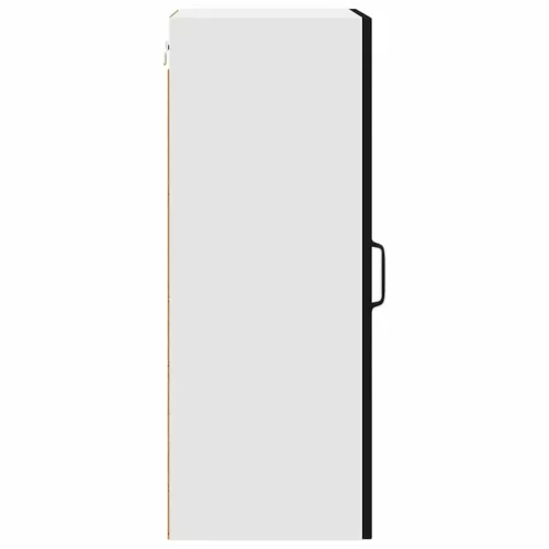 Fali konyhaszekrény 2 pcs Fekete 40 x 31 x 80 cm Faanyag