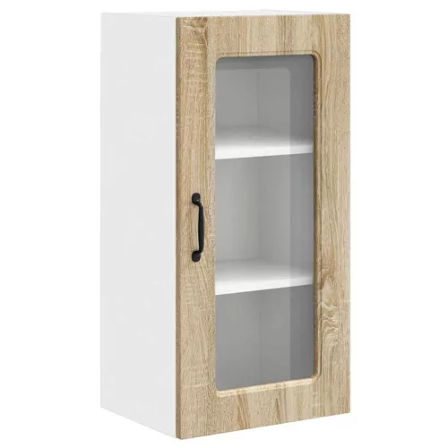 Fali konyhaszekrény 2 pcs Sonoma tölgy 40 x 31 x 80 cm Faanyag