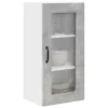 Fali konyhaszekrény 2 pcs Beton Szürke 40 x 31 x 80 cm Faanyag