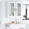 Fali konyhaszekrény 2 pcs Magas Fényű Fehér 40 x 31 x 80 cm