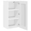 Fali konyhaszekrény 2 pcs Magas Fényű Fehér 40 x 31 x 80 cm