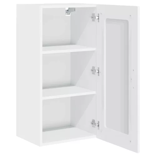 Fali konyhaszekrény 2 pcs Magas Fényű Fehér 40 x 31 x 80 cm