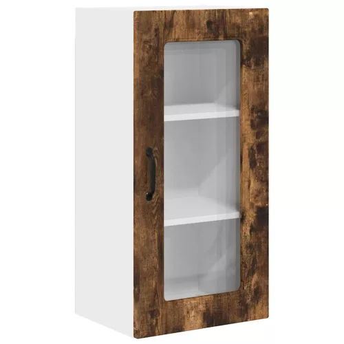 Fali konyhaszekrény 2 pcs Füstölt tölgy 40 x 31 x 80 cm Faanyag