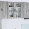 Fali konyhaszekrény 2 pcs Szürke Sonoma 40 x 31 x 80 cm Faanyag