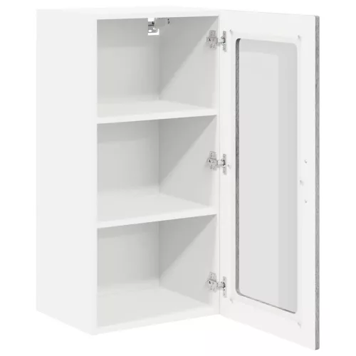 Fali konyhaszekrény 2 pcs Szürke Sonoma 40 x 31 x 80 cm Faanyag