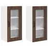 Fali konyhaszekrény 2 pcs Barna Tölgy 40 x 31 x 80 cm Faanyag