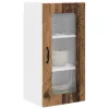 Fali konyhaszekrény 2 pcs Öreg fa 40 x 31 x 80 cm Faanyag