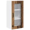 Fali konyhaszekrény 2 pcs Öreg fa 40 x 31 x 80 cm Faanyag