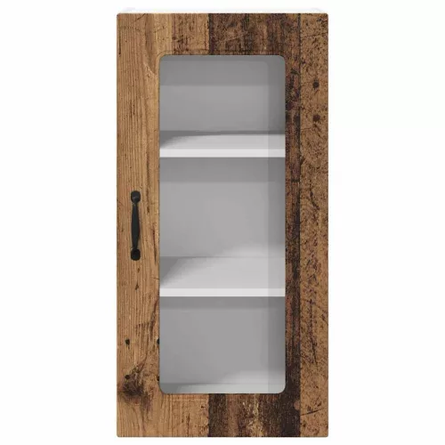 Fali konyhaszekrény 2 pcs Öreg fa 40 x 31 x 80 cm Faanyag