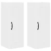 Fali konyhaszekrény ajtóval 2 pcs Fehér 30 x 31 x 80 cm Faanyag