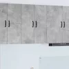 Fali konyhaszekrény 2 pcs Beton Szürke 30 x 31 x 80 cm Faanyag