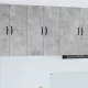 Fali konyhaszekrény 2 pcs Beton Szürke 30 x 31 x 80 cm Faanyag