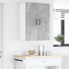 Fali konyhaszekrény 2 pcs Beton Szürke 30 x 31 x 80 cm Faanyag