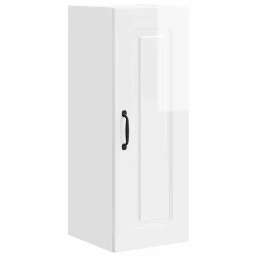 Fali konyhaszekrény 2 pcs Magas Fényű Fehér 30 x 31 x 80 cm