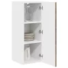Fali konyhaszekrény 2 pcs Füstölt tölgy 30 x 31 x 80 cm Faanyag