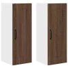Fali konyhaszekrény 2 pcs Barna Tölgy 30 x 31 x 80 cm Faanyag
