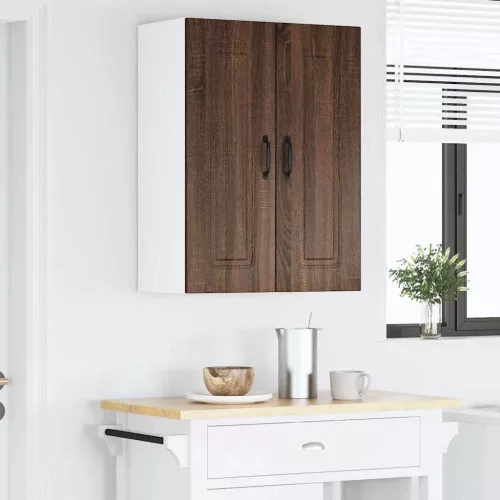 Fali konyhaszekrény 2 pcs Barna Tölgy 30 x 31 x 80 cm Faanyag