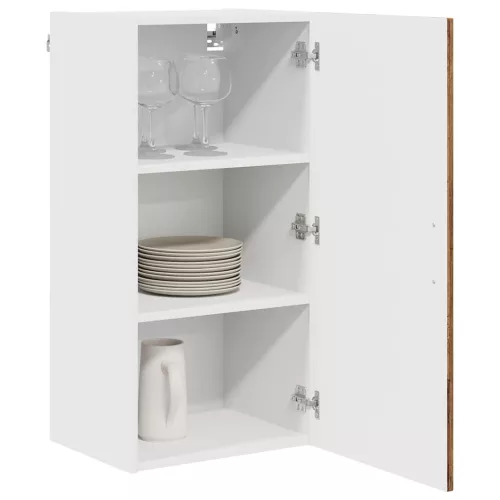 Fali konyhaszekrény polcokkal Öreg fa 40 x 31 x 80 cm Faanyag