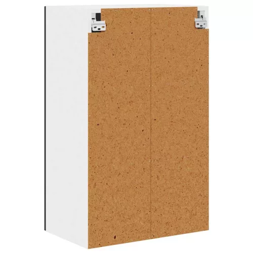 Fali konyhaszekrény polcokkal Fekete 50 x 31 x 80 cm Faanyag
