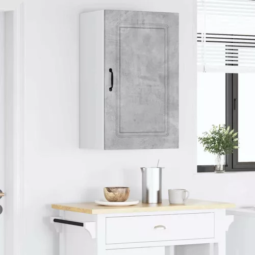Fali konyhaszekrény Beton Szürke 50 x 31 x 80 cm Faanyag