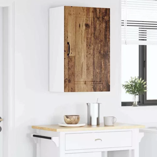 Fali konyhaszekrény polcokkal Öreg fa 50 x 31 x 80 cm Faanyag