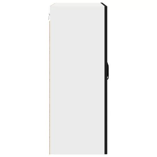 Fali konyhaszekrény polcokkal Fekete 60 x 31 x 80 cm Faanyag