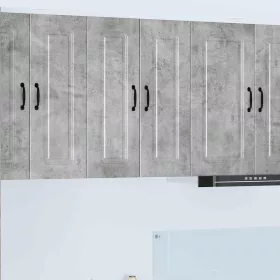 Fali konyhaszekrény Beton Szürke 60 x 31 x 80 cm Faanyag
