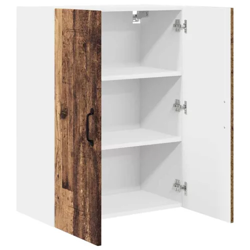 Fali konyhaszekrény polcokkal Öreg fa 60 x 31 x 80 cm Faanyag