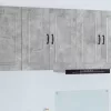 Fali konyhaszekrény Beton Szürke 80 x 31 x 80 cm Faanyag