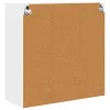 Fali konyhaszekrény Magas Fényű Fehér 80 x 31 x 80 cm Faanyag