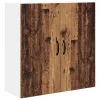 Fali konyhaszekrény polcokkal Öreg fa 80 x 31 x 80 cm Faanyag