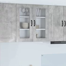 Fali konyhaszekrény Beton Szürke 80 x 31 x 80 cm Faanyag