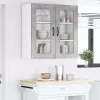 Fali konyhaszekrény Beton Szürke 80 x 31 x 80 cm Faanyag