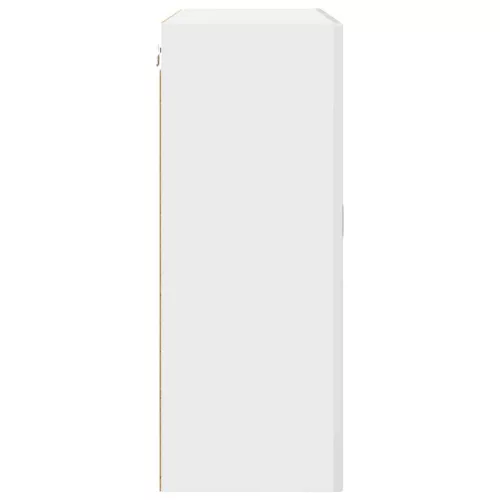 Fali konyhaszekrény Magas Fényű Fehér 80 x 31 x 80 cm Faanyag
