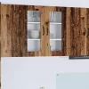 Fali konyhaszekrény polcokkal Öreg fa 80 x 31 x 80 cm Faanyag
