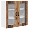 Fali konyhaszekrény polcokkal Öreg fa 80 x 31 x 80 cm Faanyag