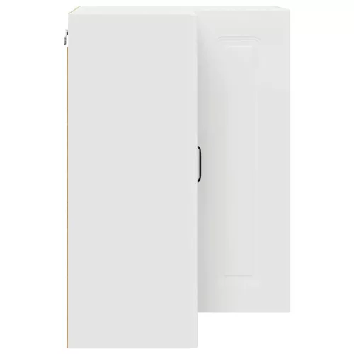 Fali konyhaszekrény polcokkal Fehér 57 x 57 x 80 cm Faanyag