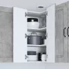Fali konyhaszekrény Beton Szürke 57 x 57 x 80 cm Faanyag