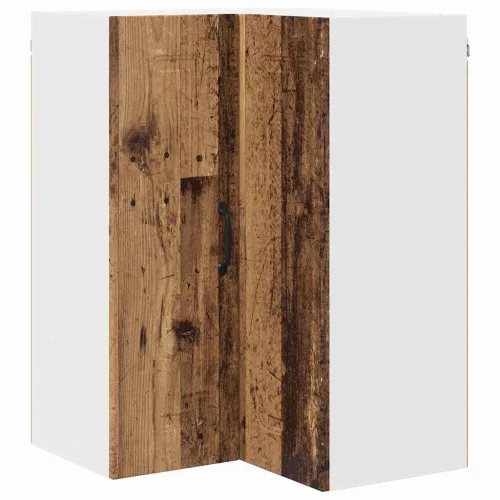 Fali konyhaszekrény polcokkal Öreg fa 57 x 57 x 80 cm Faanyag