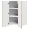 Fali konyhaszekrény polcokkal Öreg fa 57 x 57 x 80 cm Faanyag