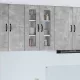Fali konyhaszekrény Beton Szürke 60 x 31 x 80 cm Faanyag