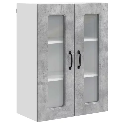 Fali konyhaszekrény Beton Szürke 60 x 31 x 80 cm Faanyag