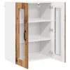 Fali konyhaszekrény polcokkal Öreg fa 60 x 31 x 80 cm Faanyag