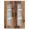 Fali konyhaszekrény polcokkal Öreg fa 60 x 31 x 80 cm Faanyag