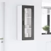 Fali konyhaszekrény polcokkal Fekete 40 x 31 x 100 cm Faanyag