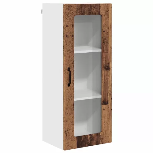 Fali konyhaszekrény polcokkal Öreg fa 40 x 31 x 100 cm Faanyag