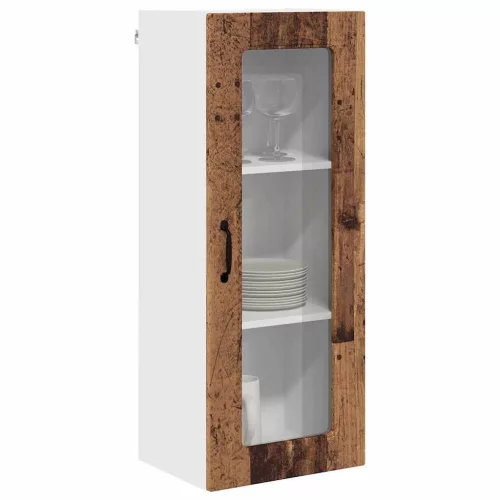 Fali konyhaszekrény polcokkal Öreg fa 40 x 31 x 100 cm Faanyag