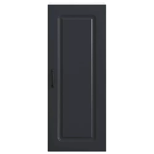Fali konyhaszekrény polcokkal Fekete 40 x 31 x 100 cm Faanyag