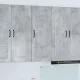 Fali konyhaszekrény Beton Szürke 40 x 31 x 100 cm Faanyag